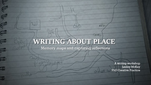 Writing about place | Memory maps and capturing reflections | A writing workshop by Lesley McKay PhD Creative Practice