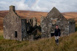 Steve Worth at ruined cottage