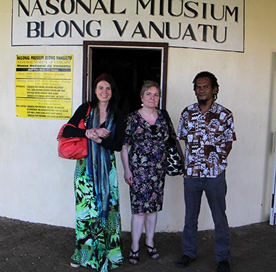 Staff at the Vanuatu National Museum