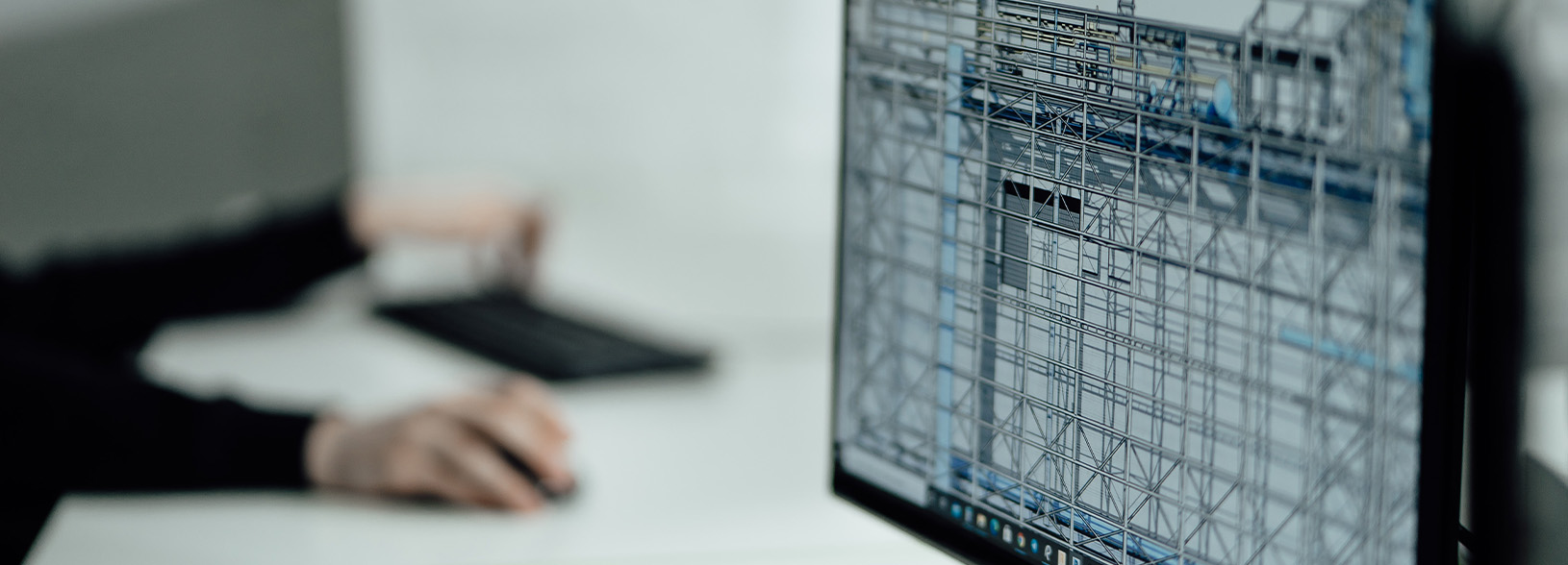 Architectural software on computer Architectural software on computer