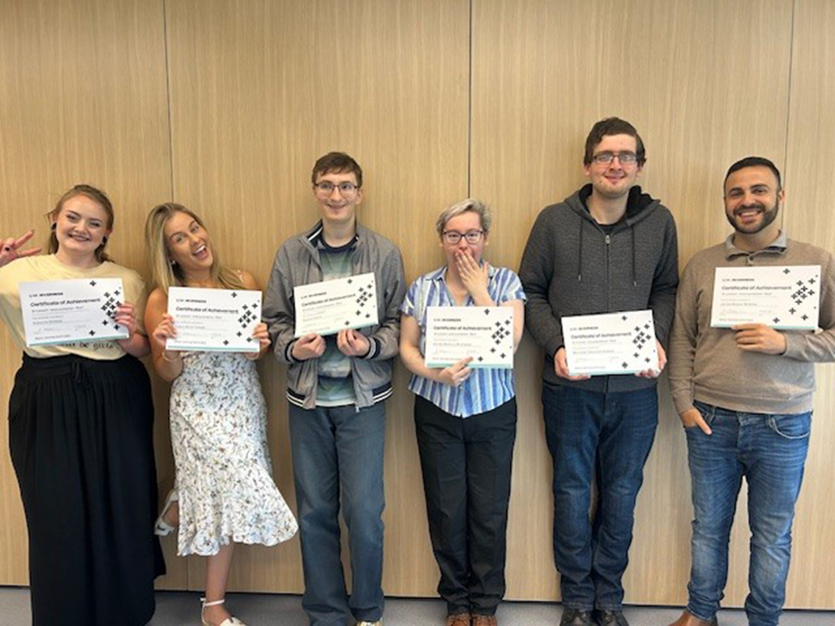 Group of students waiting for their certificates