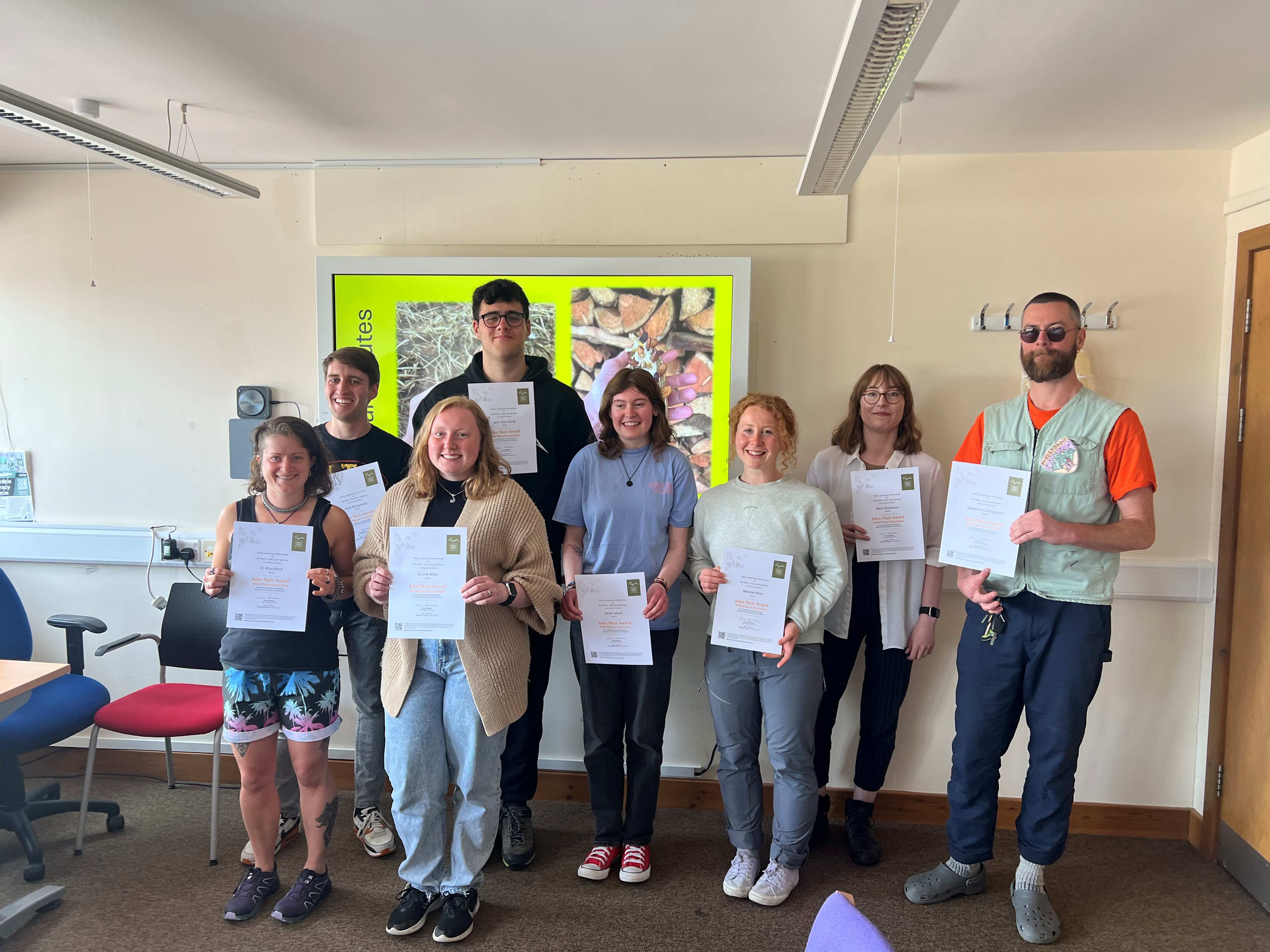 Students from UHI North, West and Hebrides among first to complete newly-redesigned John Muir Award