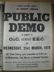 An old advert in the Orcadian newspaper