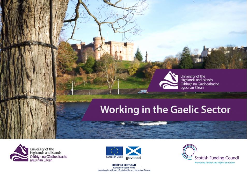 Working in the Gaelic sector