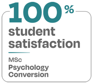 100 percent student satisfaction MSc Psychology Conversion 100 percent student satisfaction MSc Psychology Conversion