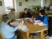 Berneray Gaelic class discussing Lorna's recording