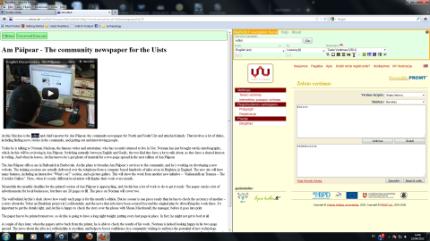 Clilstore page - click on any word to get a dictionary translation