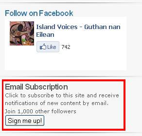 Sign up in the sidebar!