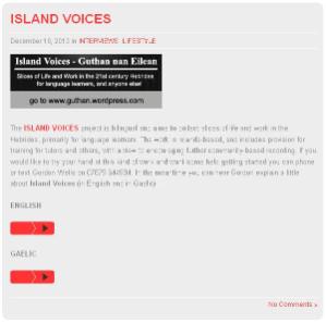 Gordon Wells air Guthan nan Eilean