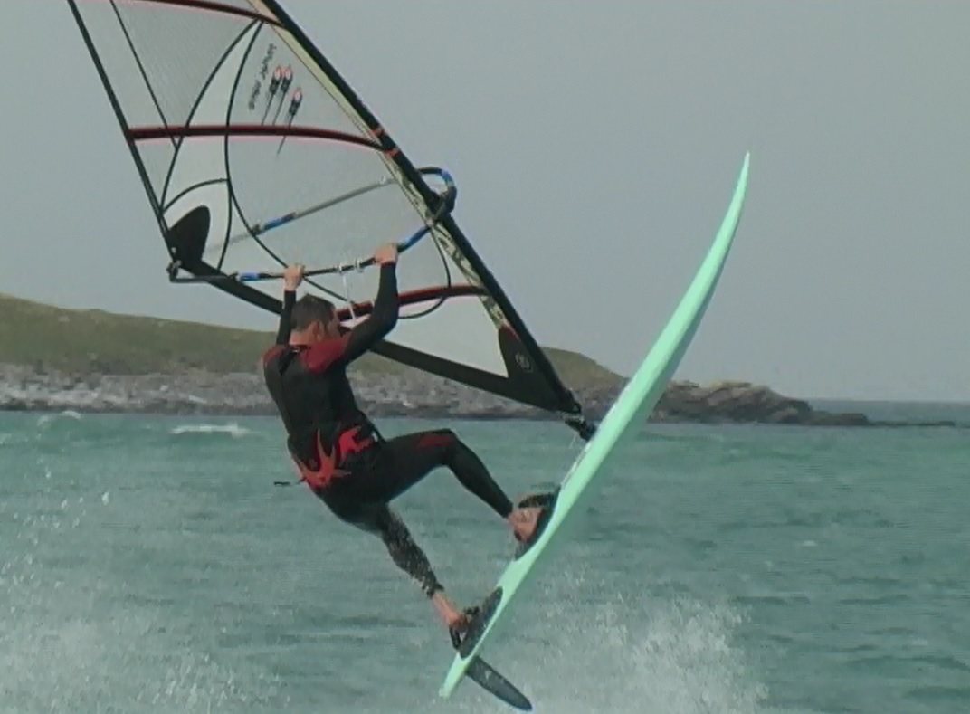 Angus Johnson takes off