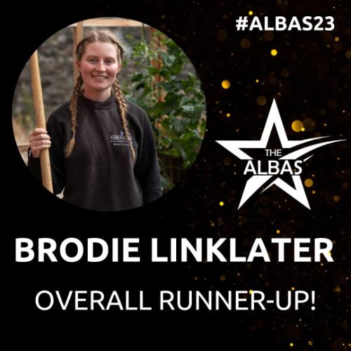Broadie Linklater overall runner up Broadie Linklater overall runner up