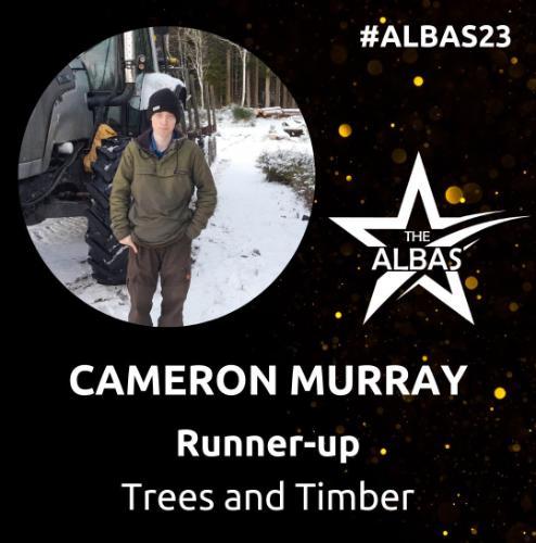 Cameron Murray runner up trees and timber