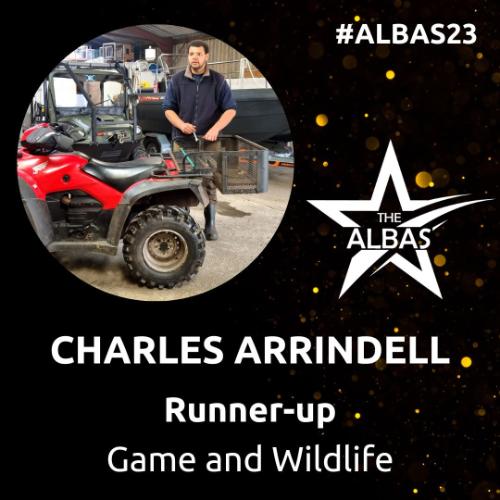Charles Arrindell runner up game and wildlife Charles Arrindell runner up game and wildlife
