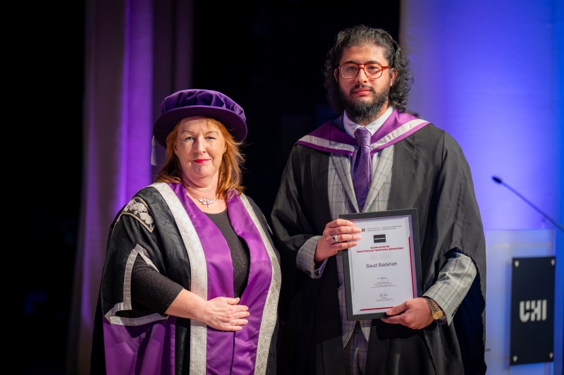 Saud Badshah with Vicki Nairn Saud Badshah with Vicki Nairn