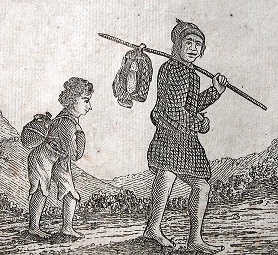 two figures in a 19th century engraving