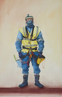 Rope access technician Nigg 2020 by Sue Jane Taylor