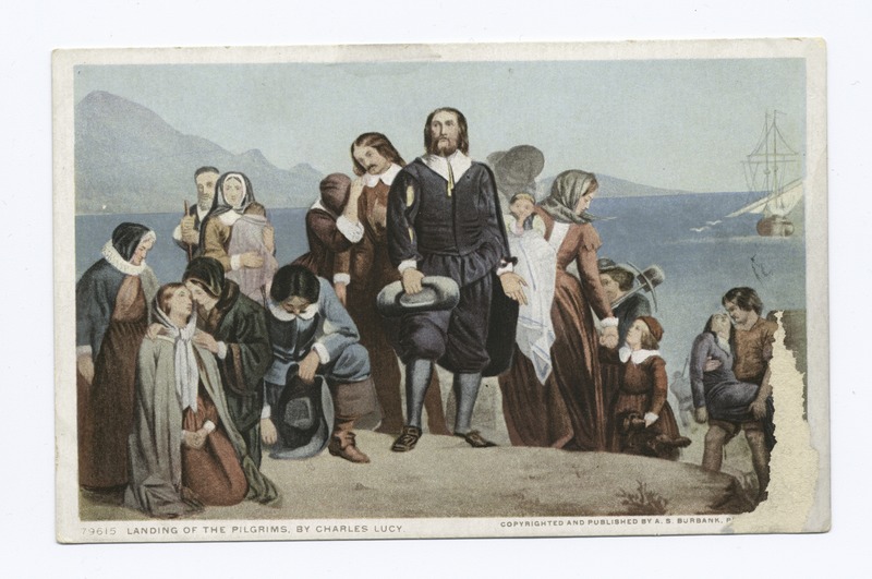 Landing of the pilgrims by Charles Lucy
