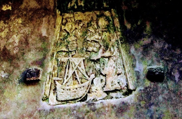 Image of a seagoing vessel from St Maelrubhas Chapel and Burial Ground Arisaig