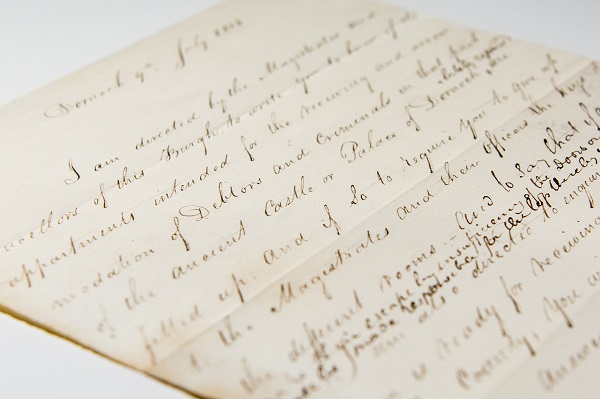 Photo of letter reproduced by kind permission of Historylinks Museum Dornoch