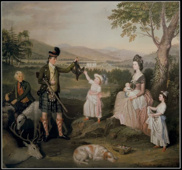 David Allan - John 4th Duke of Atholl and his family 1780