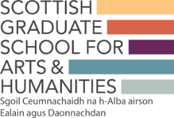 Colourful bars of varying length arranged with the text Scottish Graduate School for Arts and Humanities Colourful bars of varying length arranged with the text Scottish Graduate School for Arts and Humanities