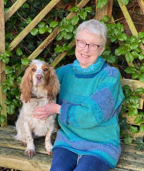 Vicki Jagger and her dog