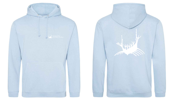 A photograph of a INS Hoodie mock up