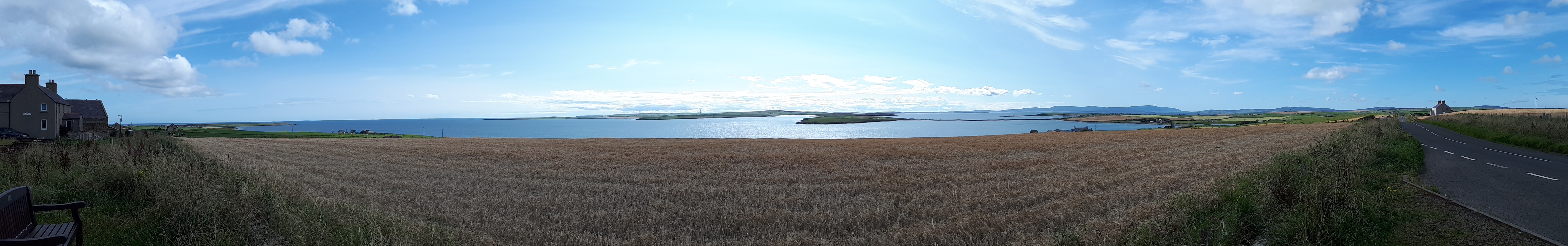 A photograph of Churchill Barriers one and Two Orkney A photograph of Churchill Barriers one and Two Orkney