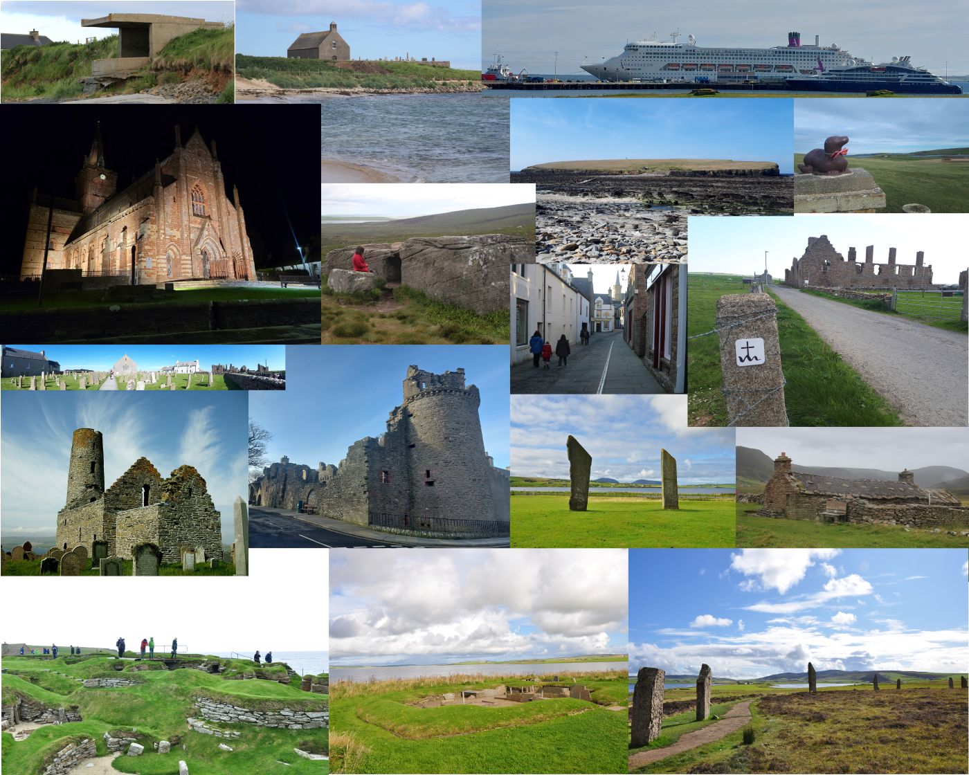 A montage of photographs of Orkney A montage of photographs of Orkney