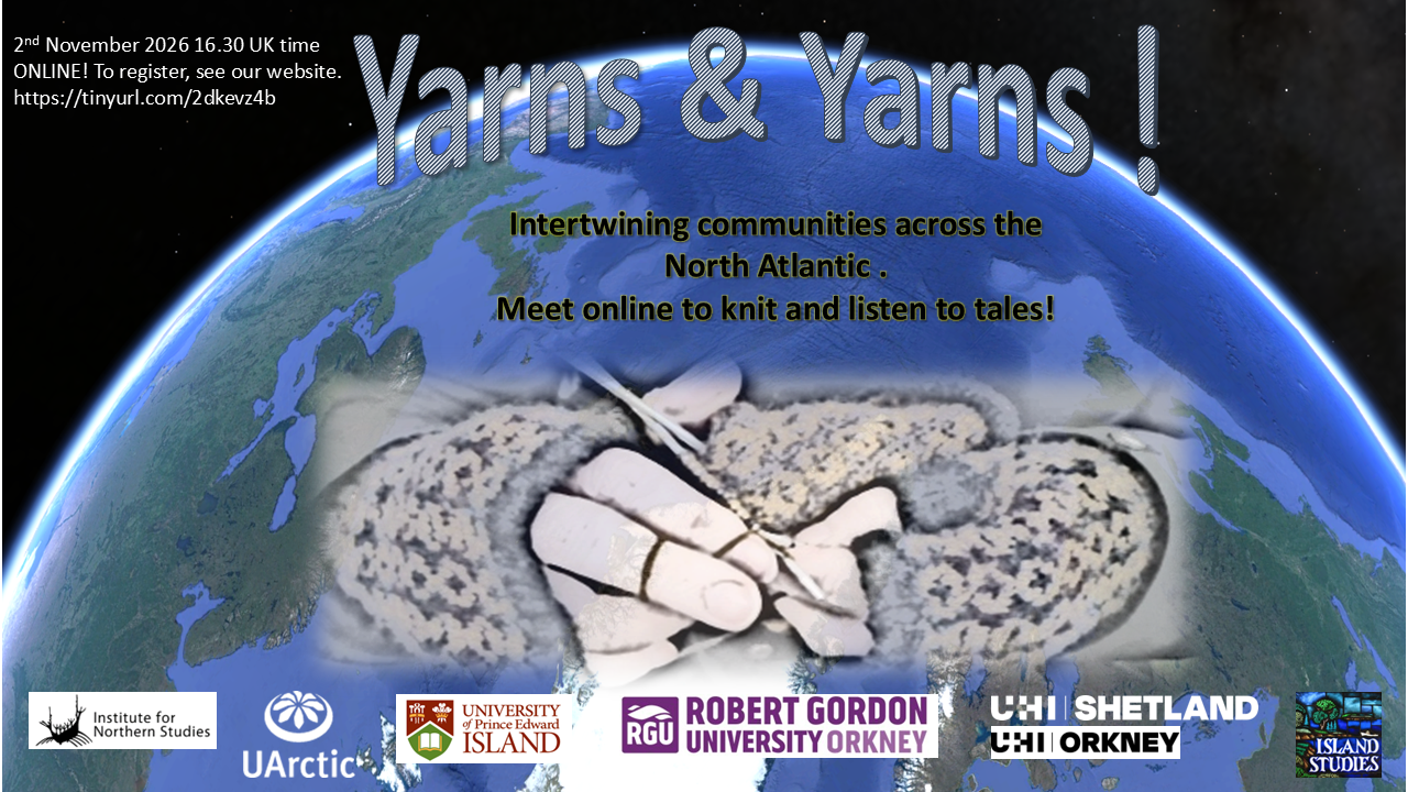 A leaflet showing the Yarns and Yarns event in Orkney