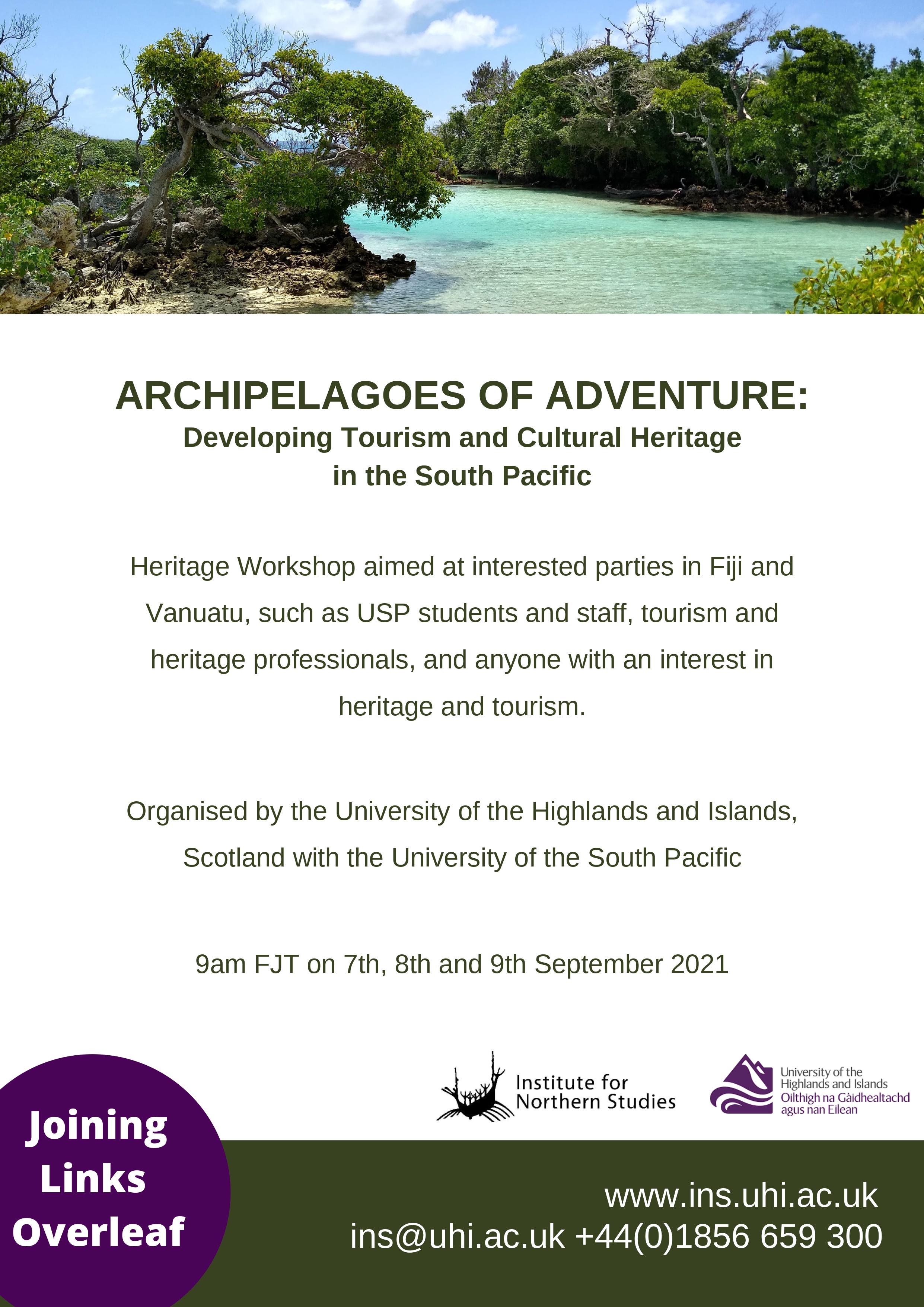 Tourism and Heritage Workshops in Fiji and Vanuatu 