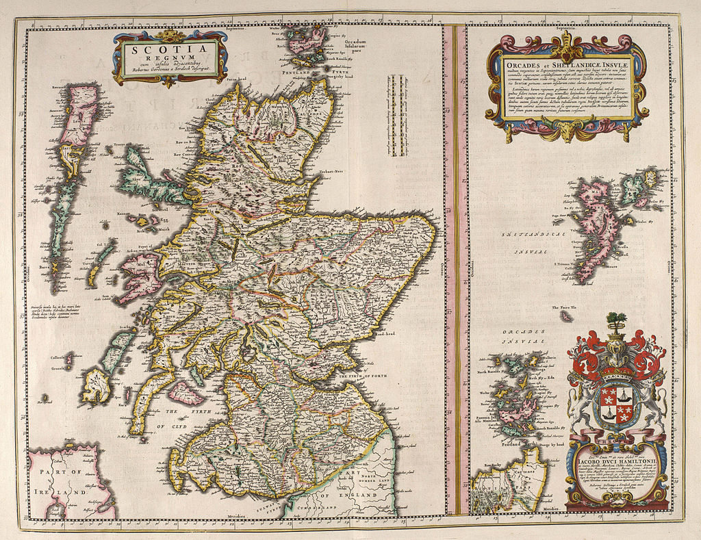 An image showing the Blaeu Atlas of Scotland