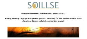 Soillse Conference | Rooting Minority Language Policy in the Speaker Community