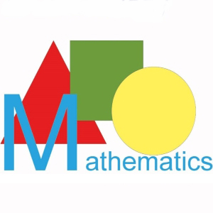 The word mathematics and some shapes