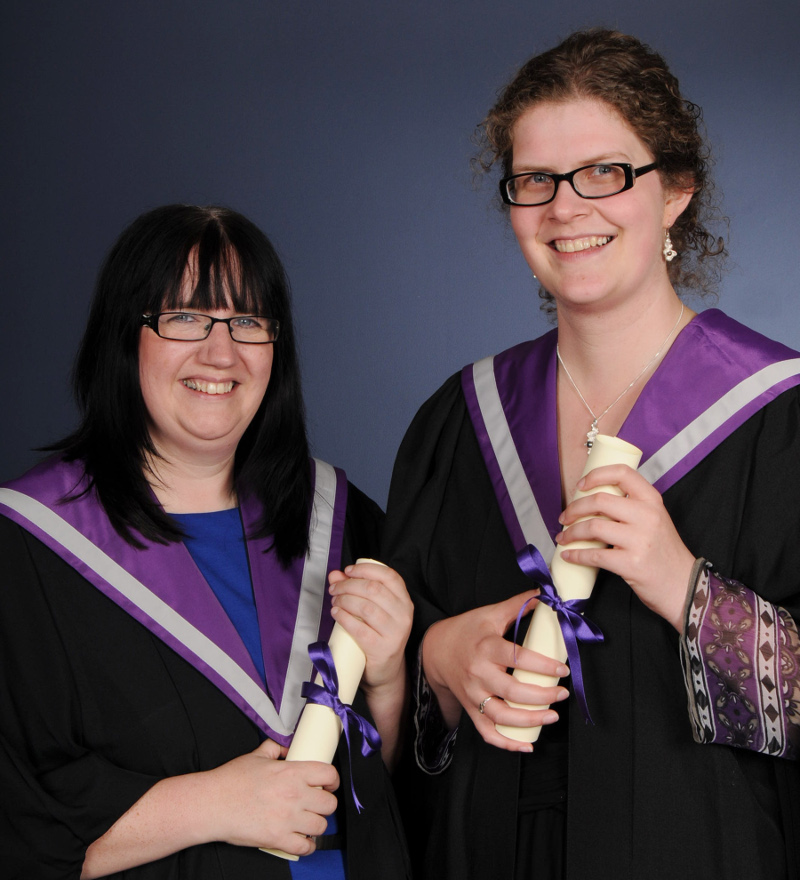 Heather Harper and Heather Major, Highland Theological College UHI Students of the Year
