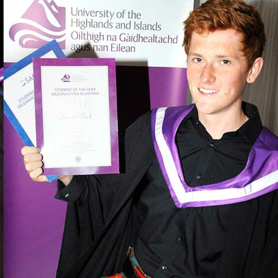University of the Highlands and Islands student of the year and Scottish Association for Marine Science student of the year