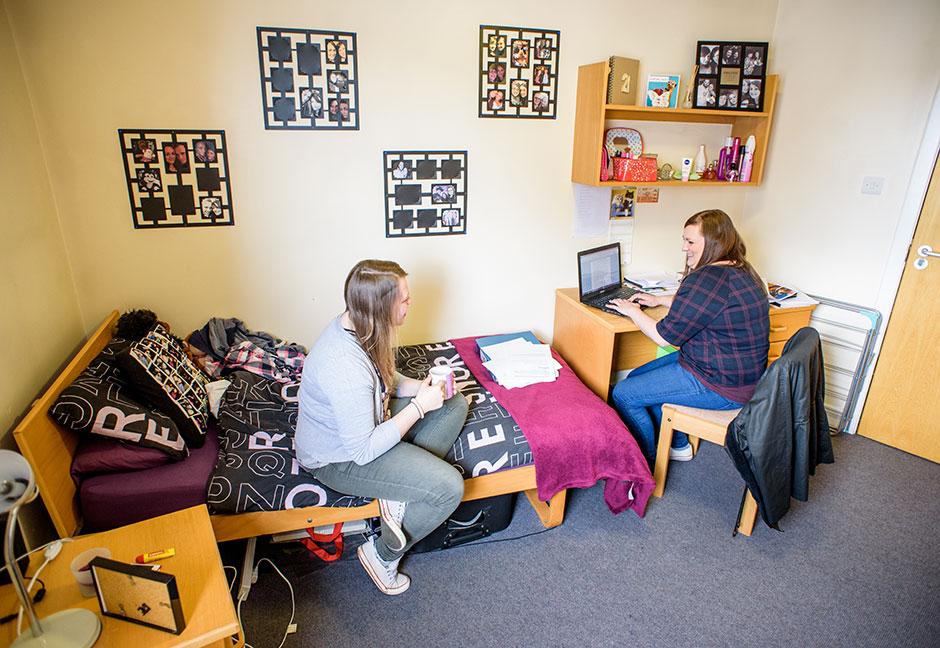 Students in bedroom accommodation