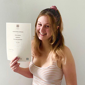Ewa holding certificate