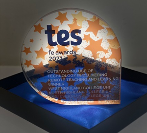 TES Award 2021 Trophy TES Award 2021 Trophy