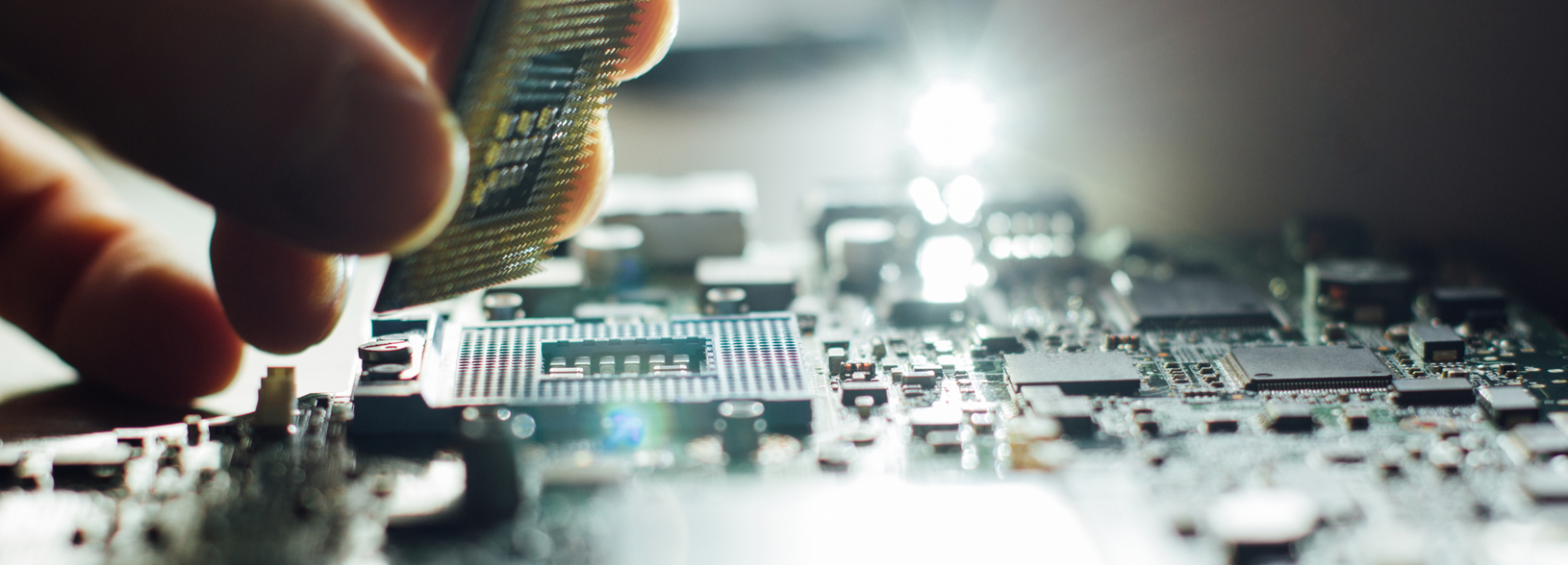 Image of circuit board and computer chip Image of circuit board and computer chip